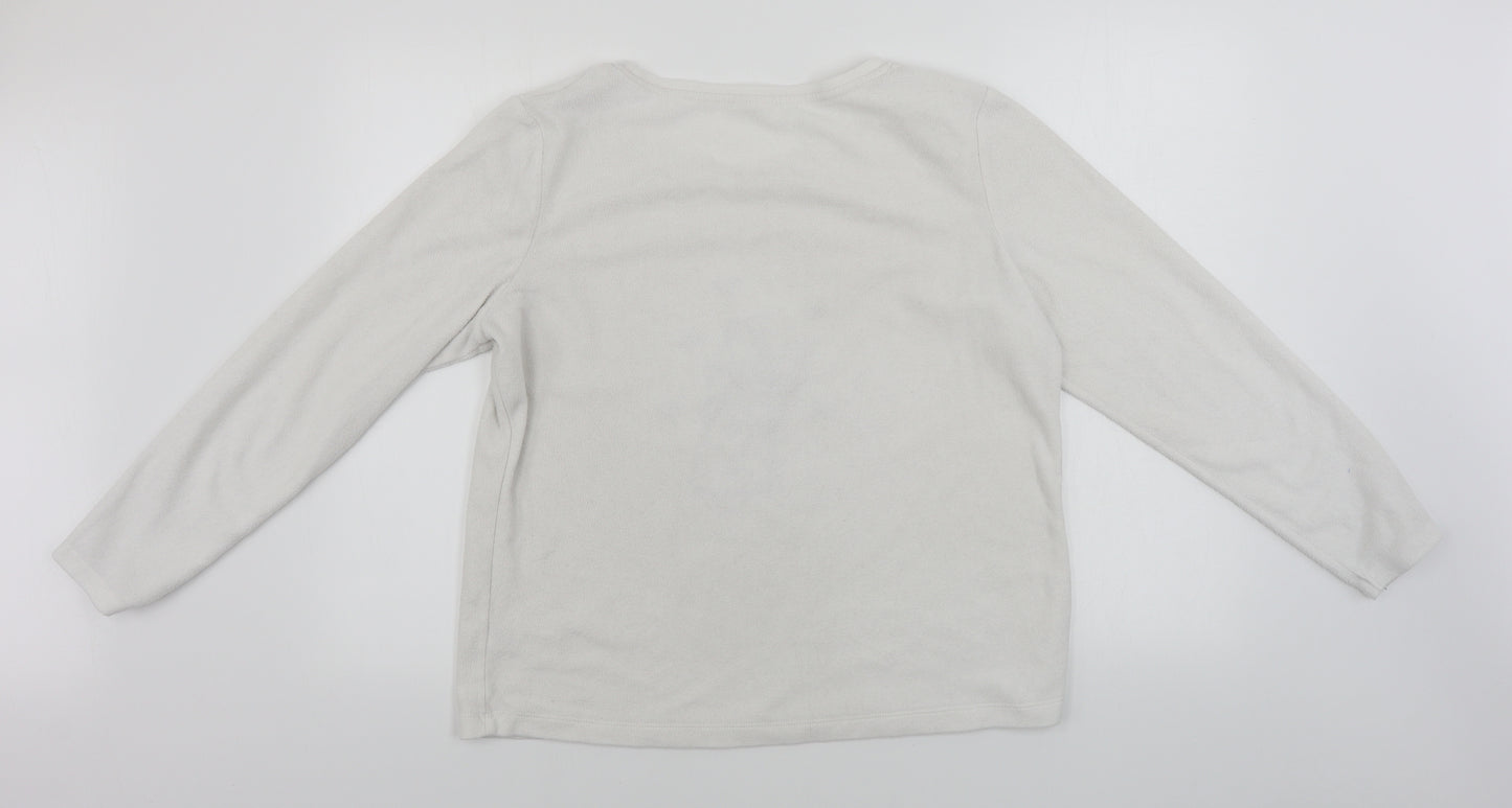 cbg Womens White   Pullover Jumper Size 12