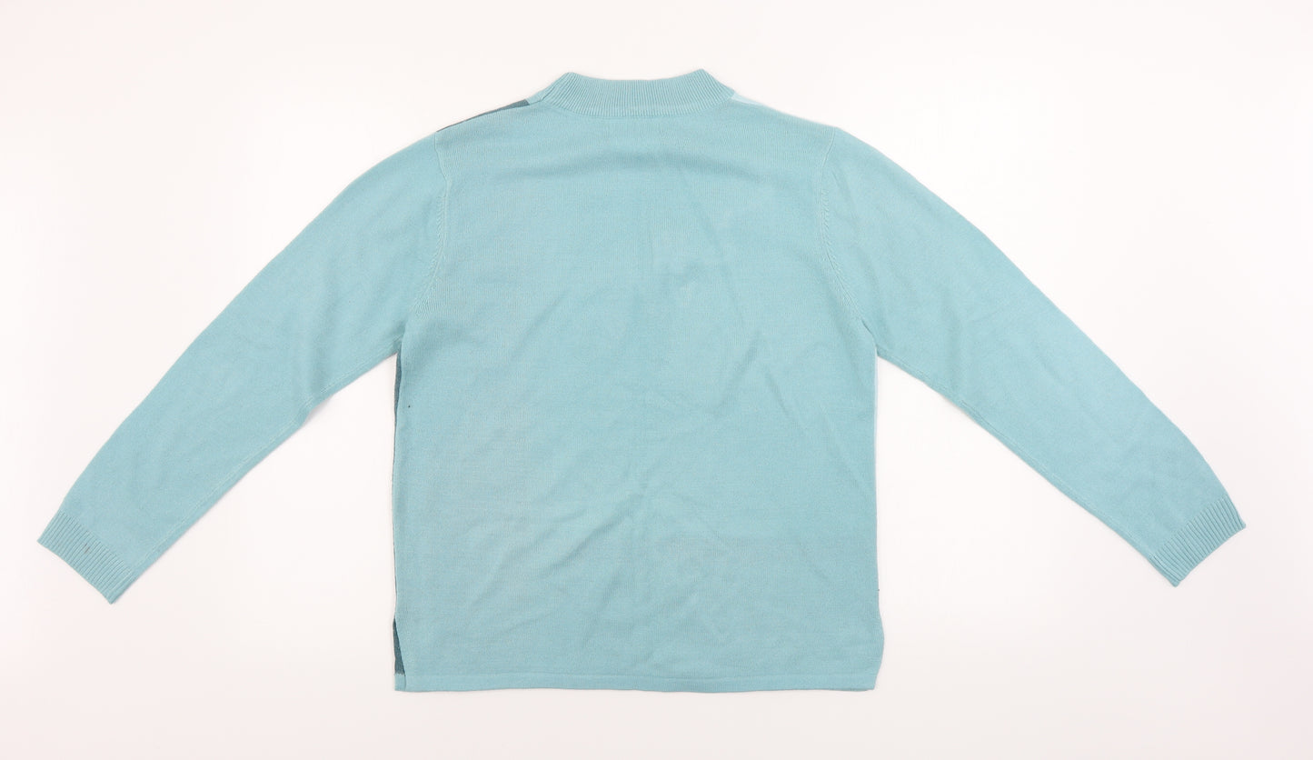 Afibel   Womens Blue   Pullover Jumper Size 10