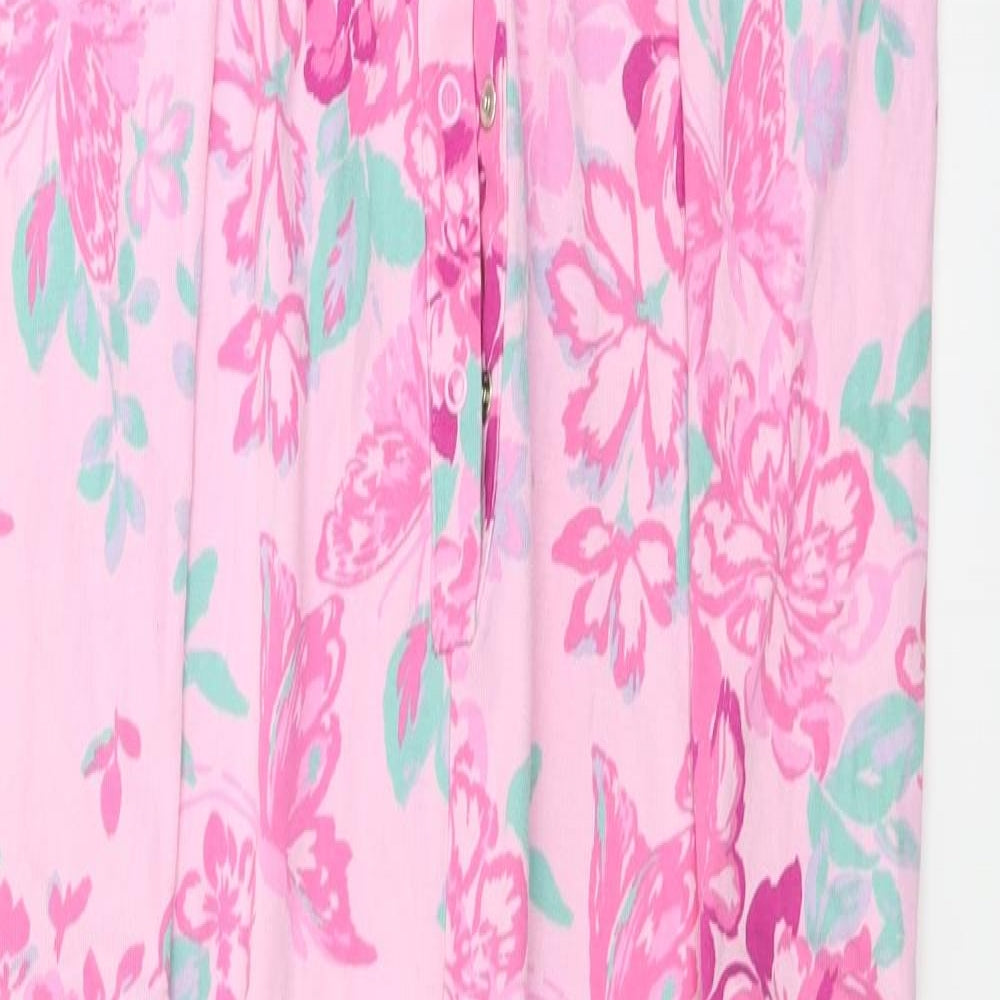 NEXT  Girls Pink Floral   One Piece Size 13 Years