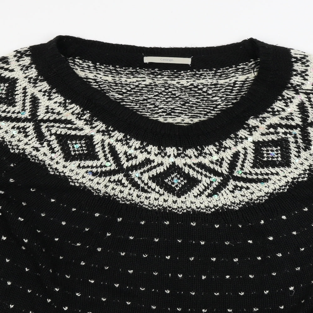 George Womens Black   A-Line  Size 22