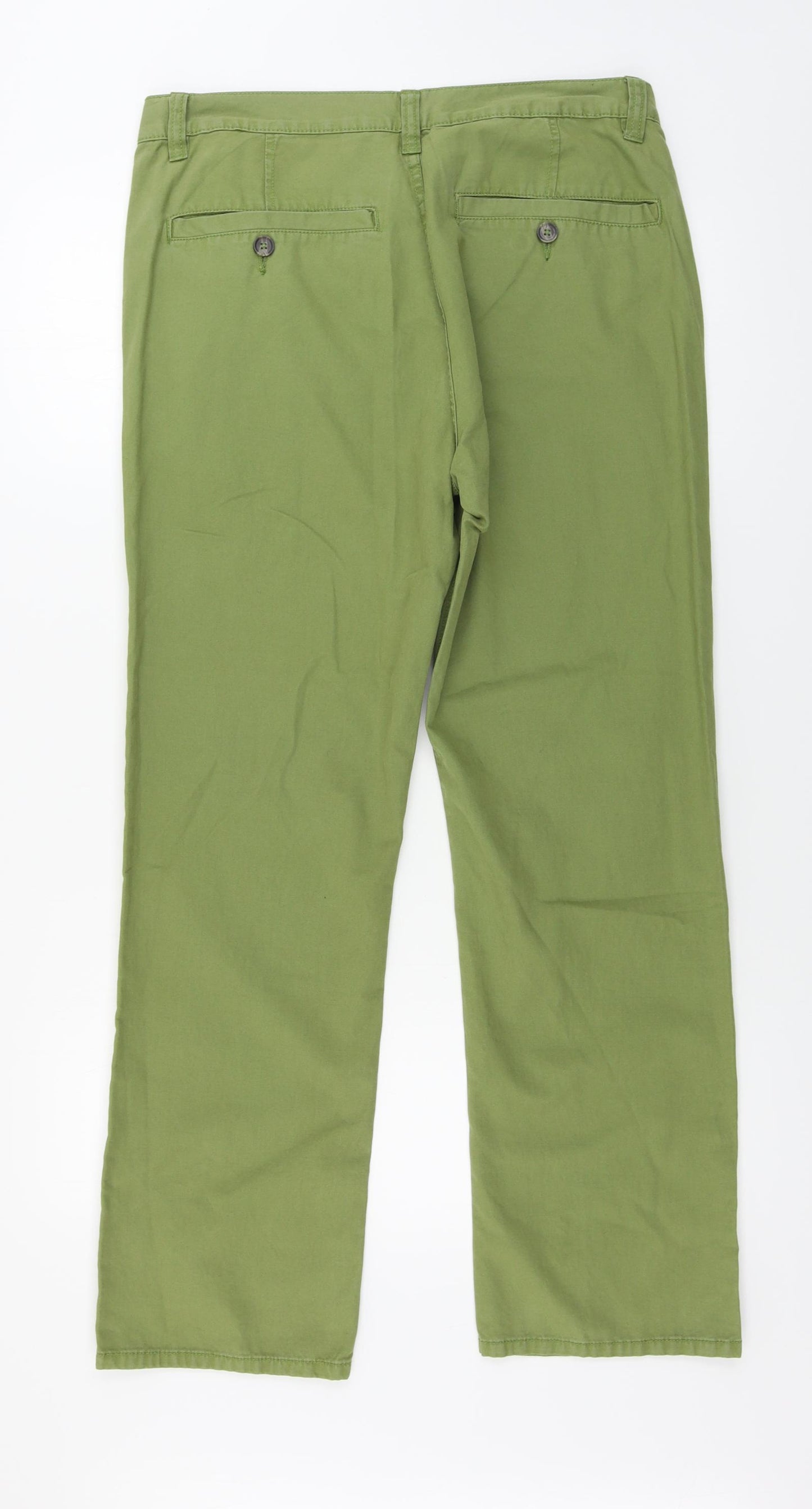 F&F  Mens Green   Chino Trousers Size 34 in L30 in