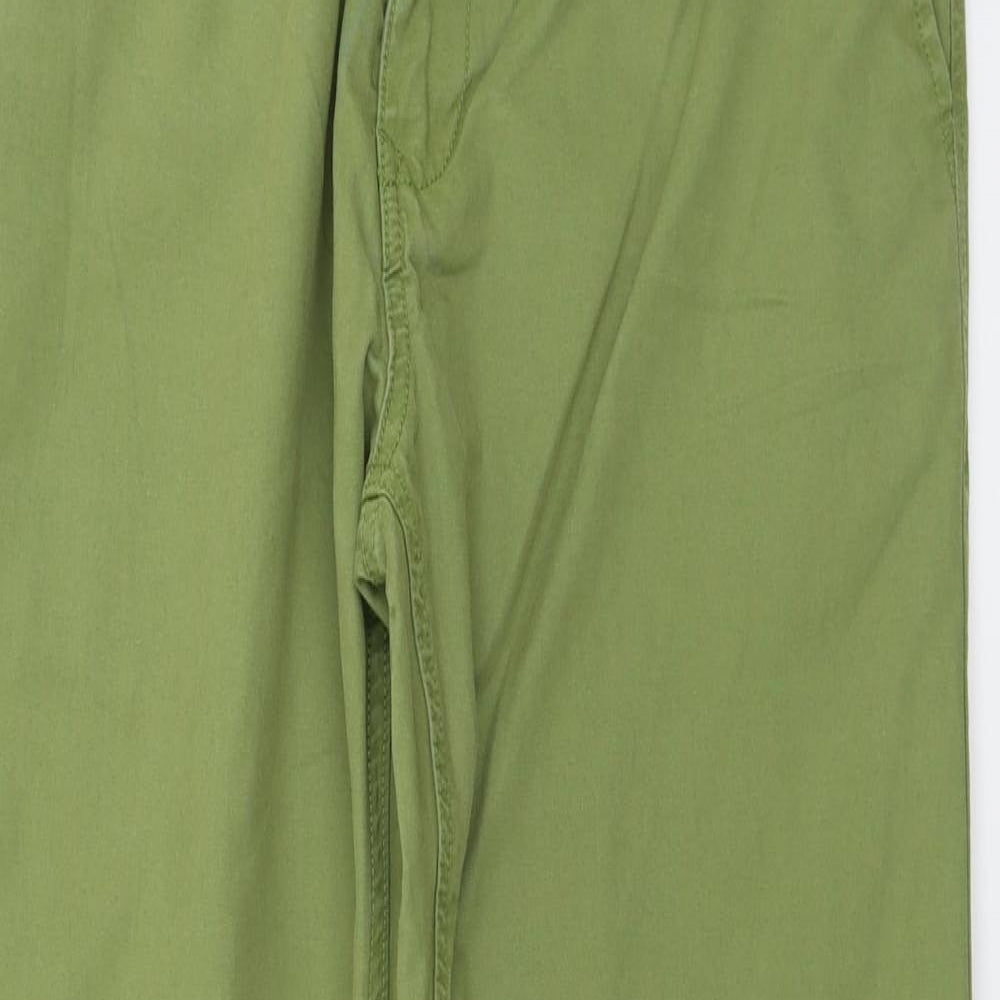 F&F  Mens Green   Chino Trousers Size 34 in L30 in