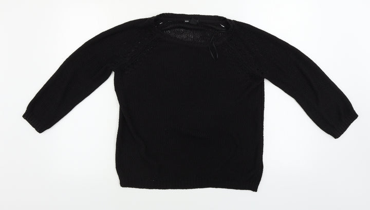 H&M  Womens Black   Pullover Jumper Size S