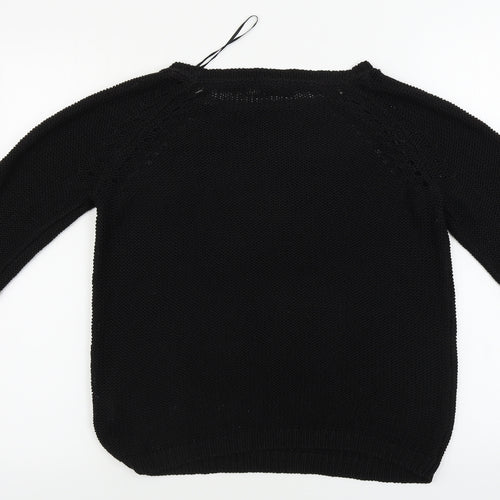 H&M  Womens Black   Pullover Jumper Size S