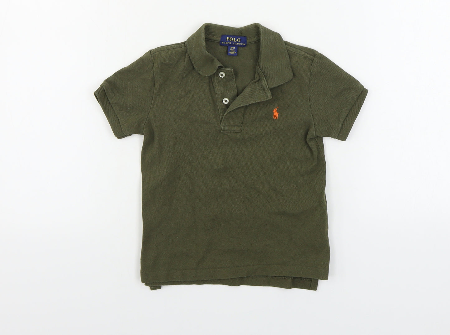 Ralph Lauren  Boys Green   Basic Polo Size 3 Years