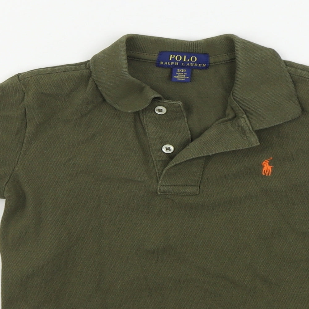 Ralph Lauren  Boys Green   Basic Polo Size 3 Years