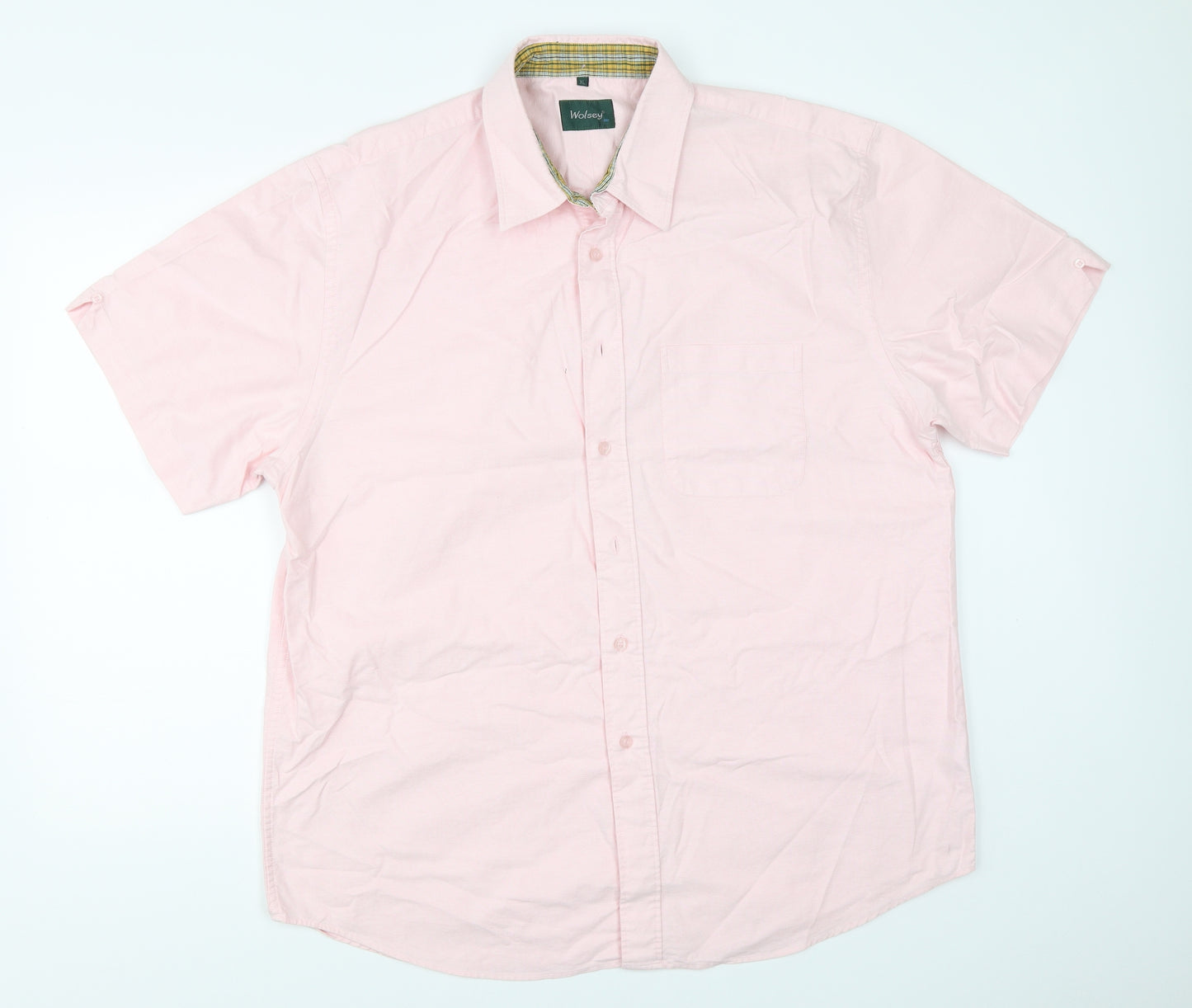 Wolsey Mens Pink    Button-Up Size XL