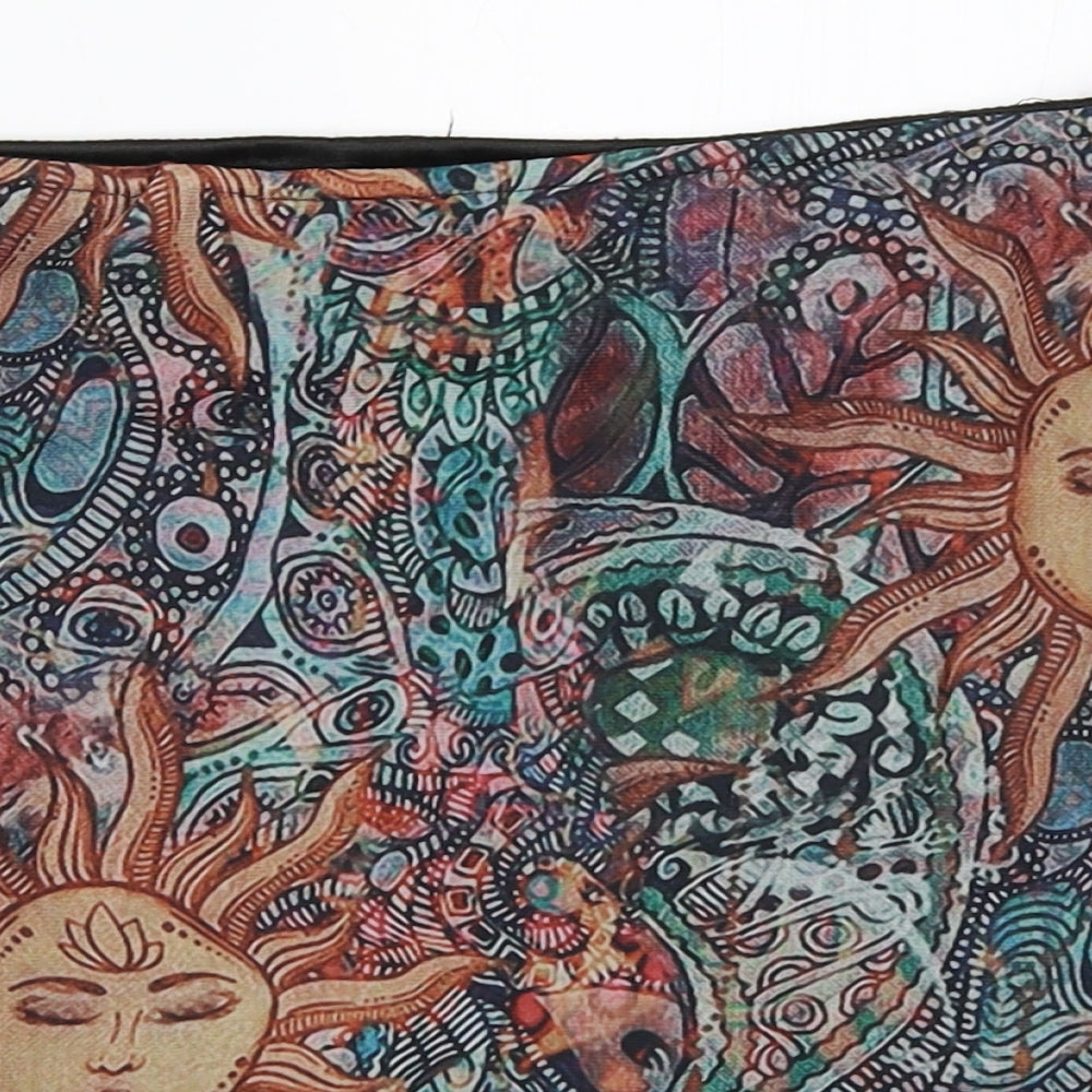 Preworn Womens Black Geometric  Mini Skirt Size L