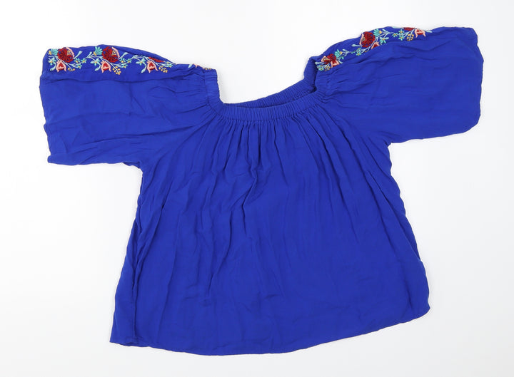 Atmosphere Womens Blue   Basic Blouse Size 10