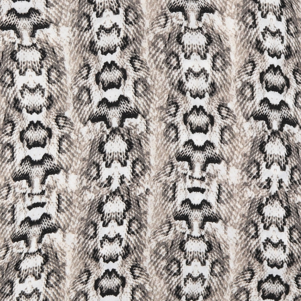 H&M Womens Grey Animal Print  Basic Button-Up Size 38