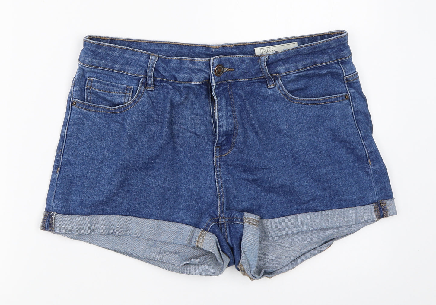 365 Denim Womens Blue  Denim Hot Pants Shorts Size 12