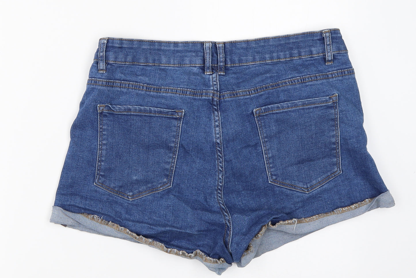 365 Denim Womens Blue  Denim Hot Pants Shorts Size 12