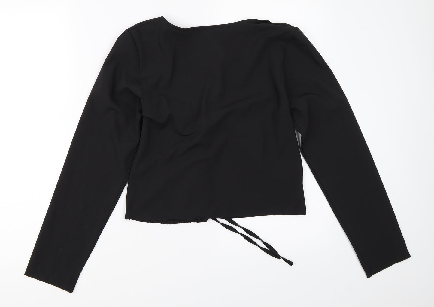 Boohoo Womens Black   Basic Blouse Size 10