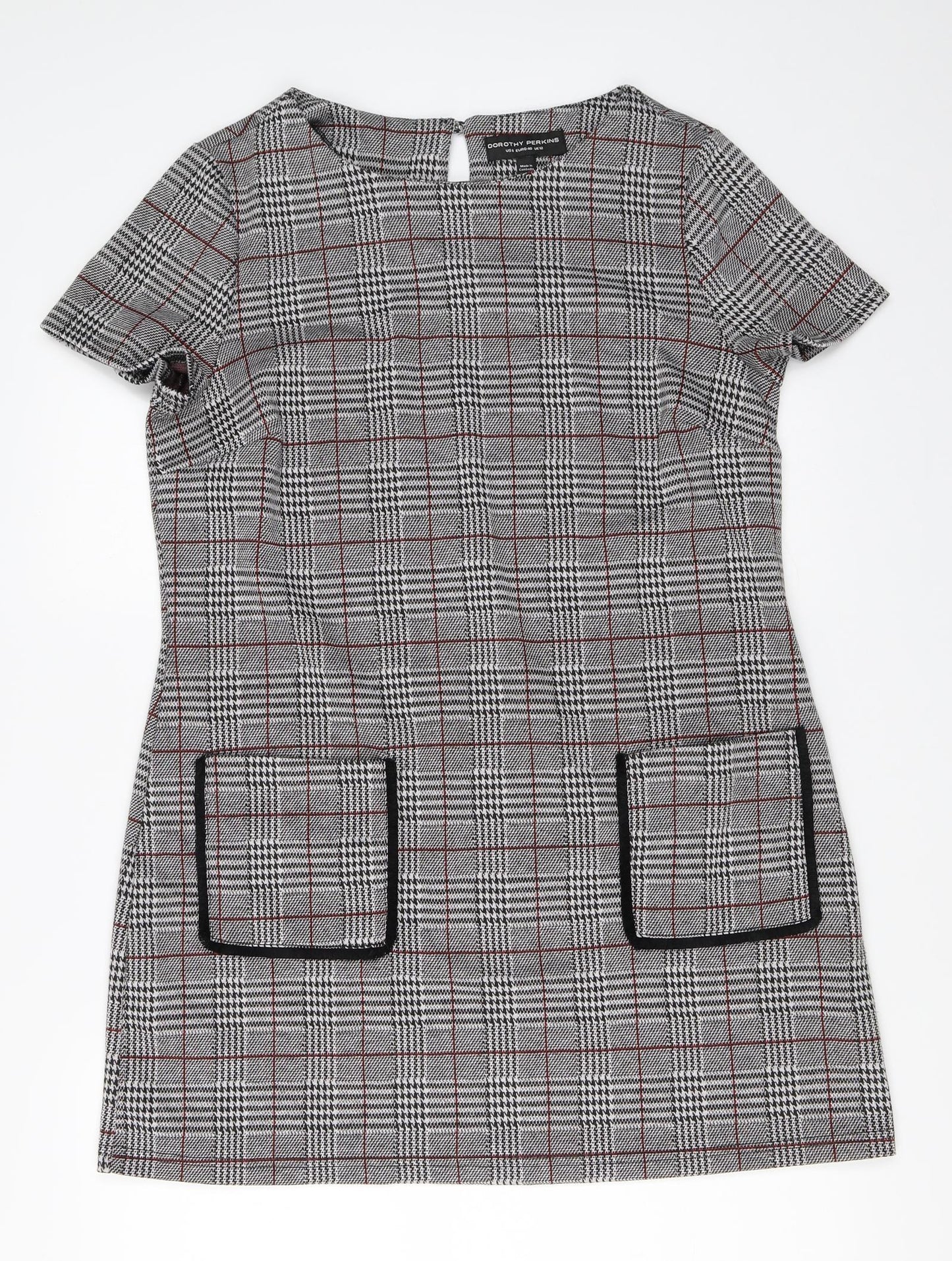 Dorothy Perkins Womens Grey   Shift  Size 12