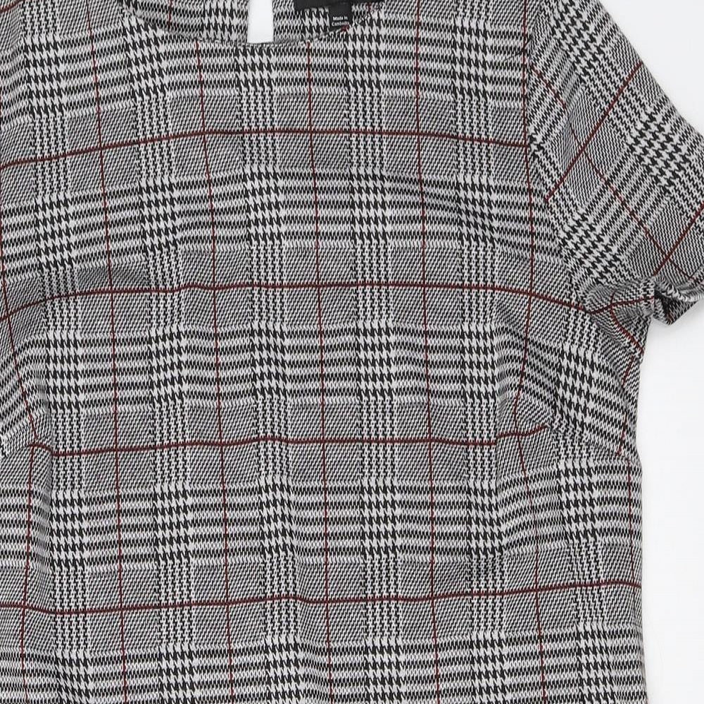Dorothy Perkins Womens Grey   Shift  Size 12