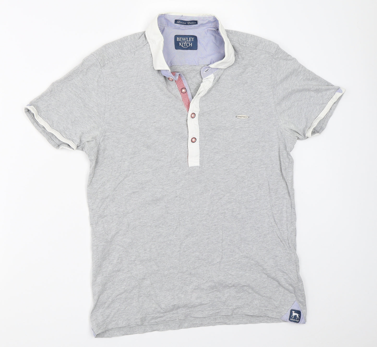 Bewley & Ritch Mens Grey    T-Shirt Size M