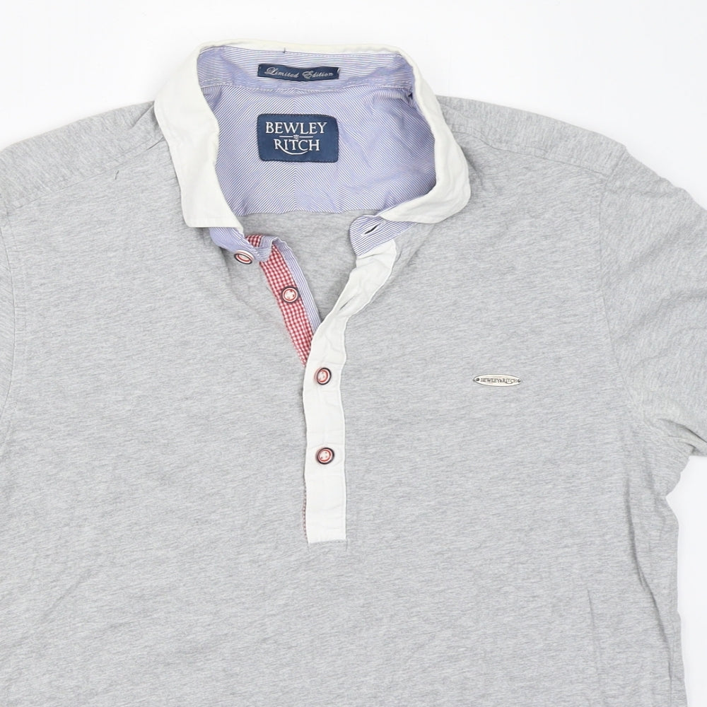 Bewley & Ritch Mens Grey    T-Shirt Size M