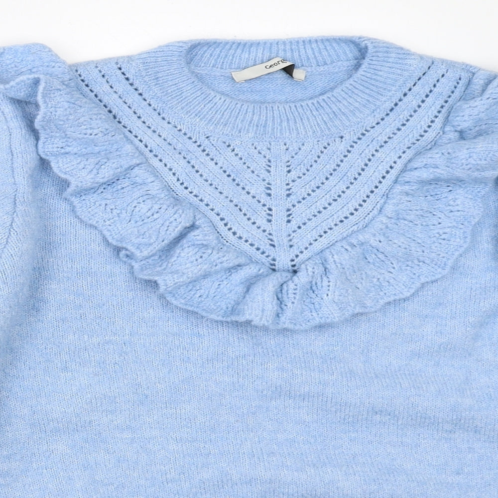 George Womens Blue   Pullover Jumper Size M