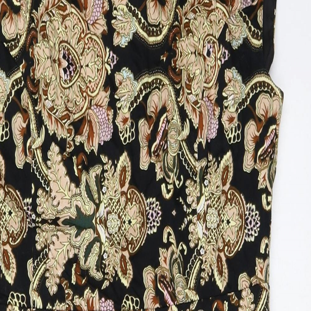 VILA Womens Black Geometric  Mini  Size S
