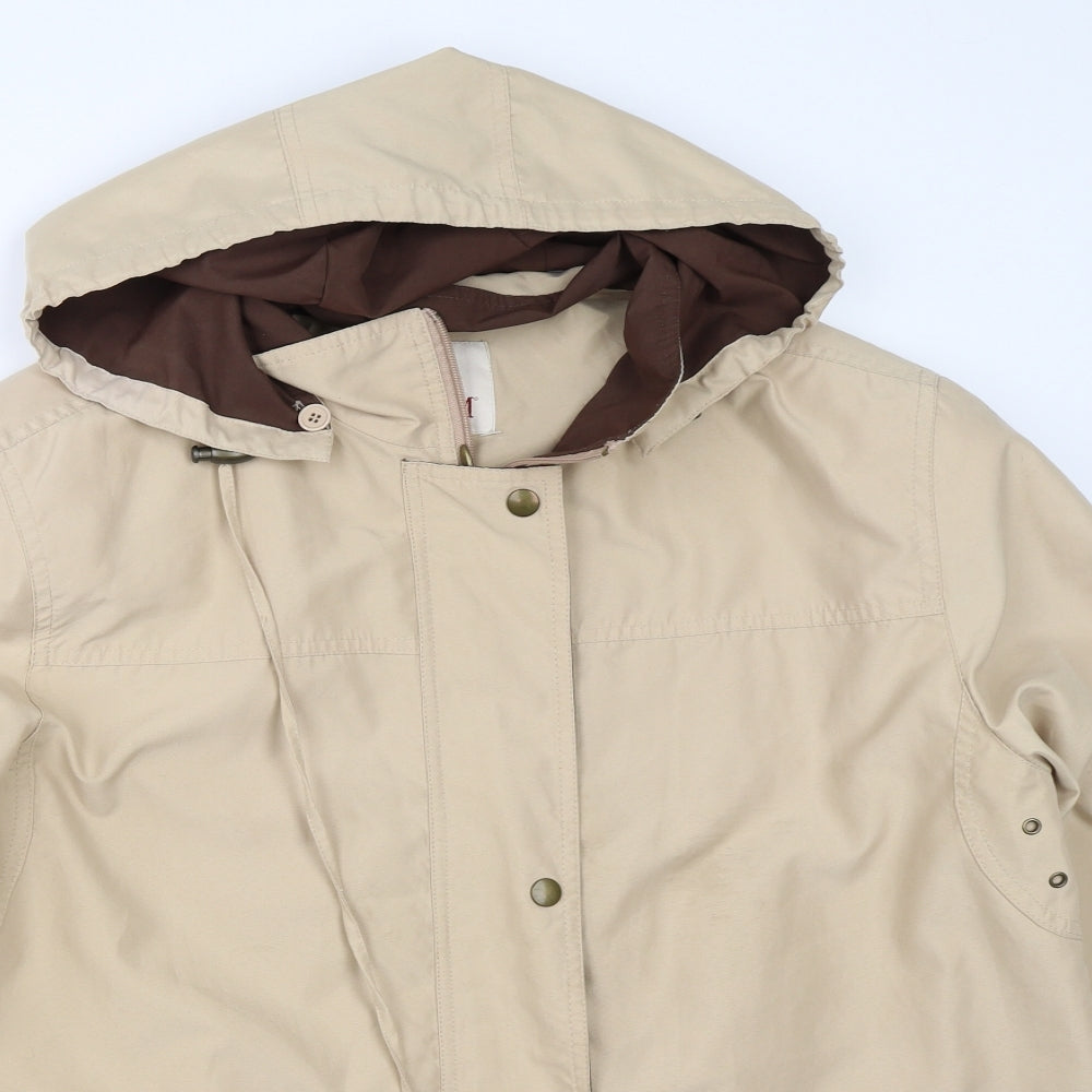 EWM Womens Beige   Overcoat Coat Size 16