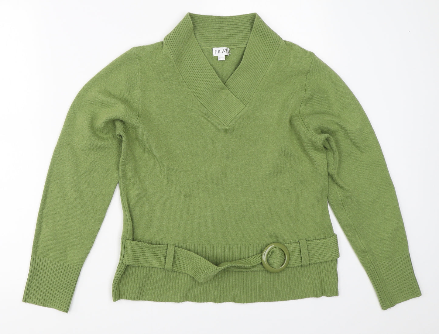Filati Womens Green   Pullover Jumper Size L