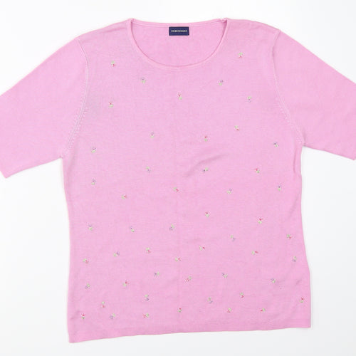 Debenhams Womens Pink   Basic T-Shirt Size 16