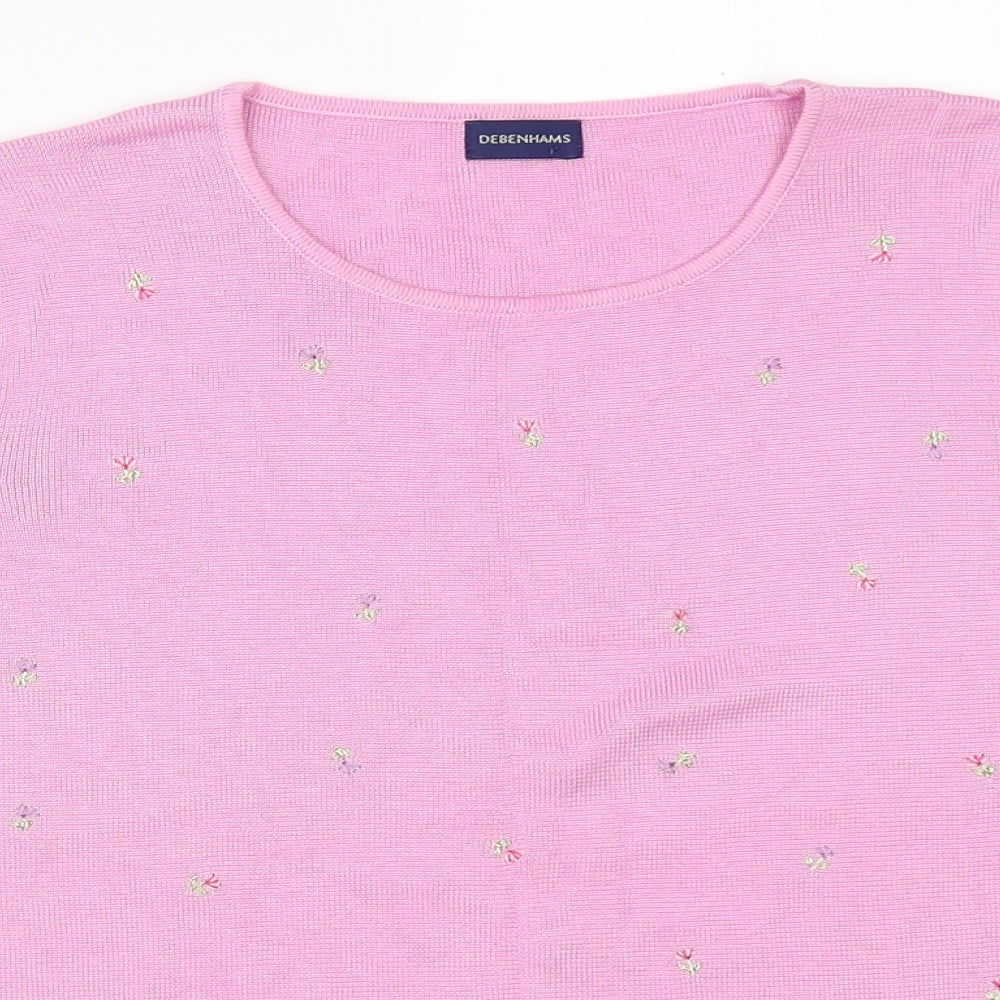 Debenhams Womens Pink   Basic T-Shirt Size 16