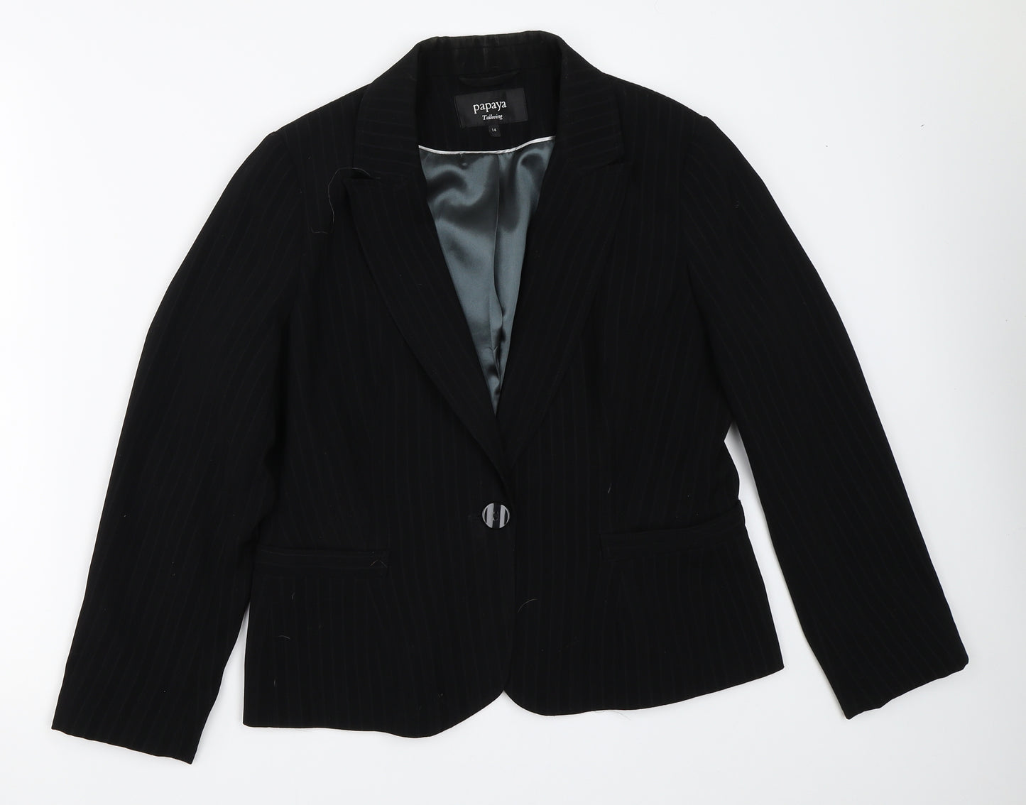 Papaya Womens Black   Jacket Blazer Size 14