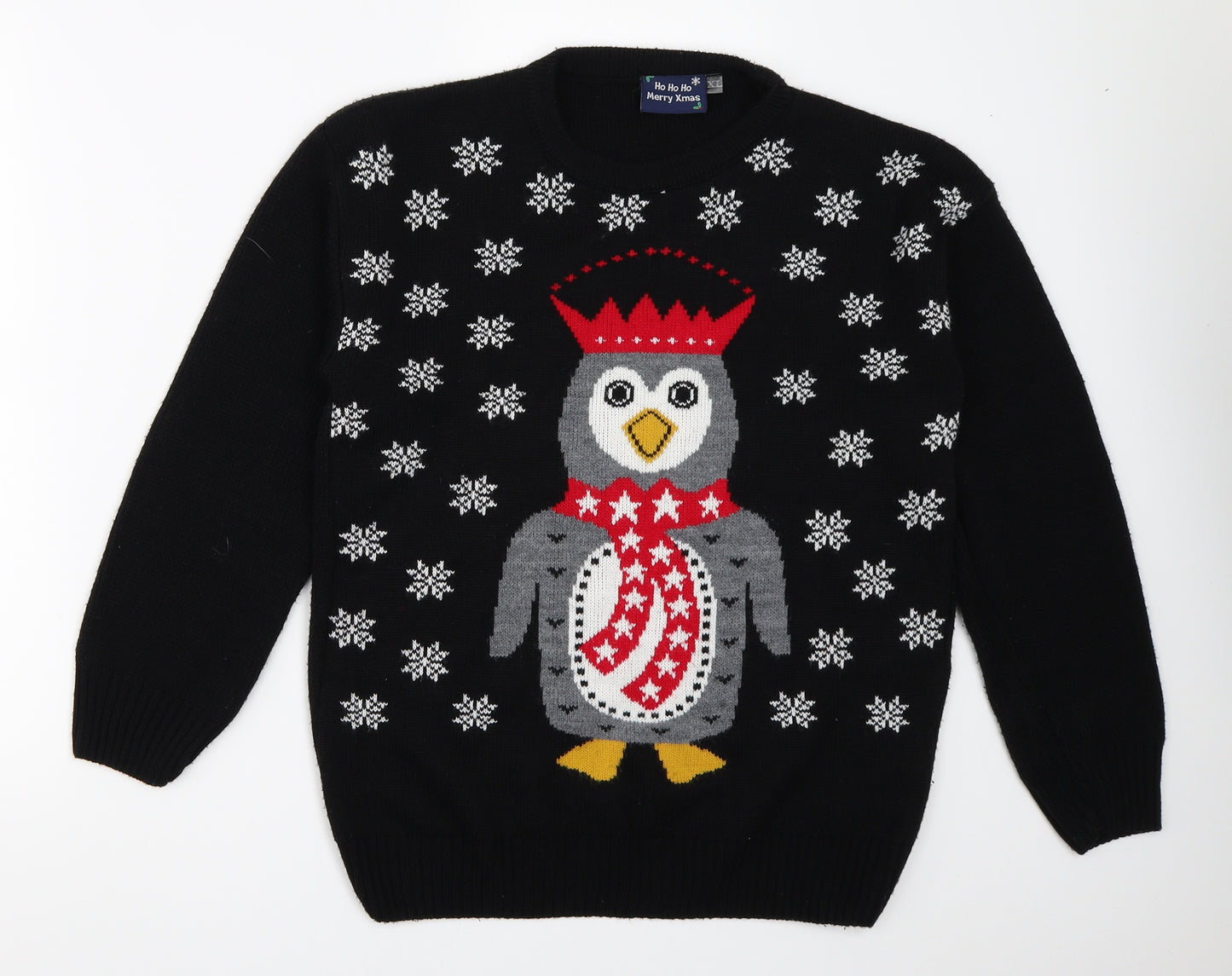 Preworn Womens Black   Pullover Jumper Size XL  - christmas