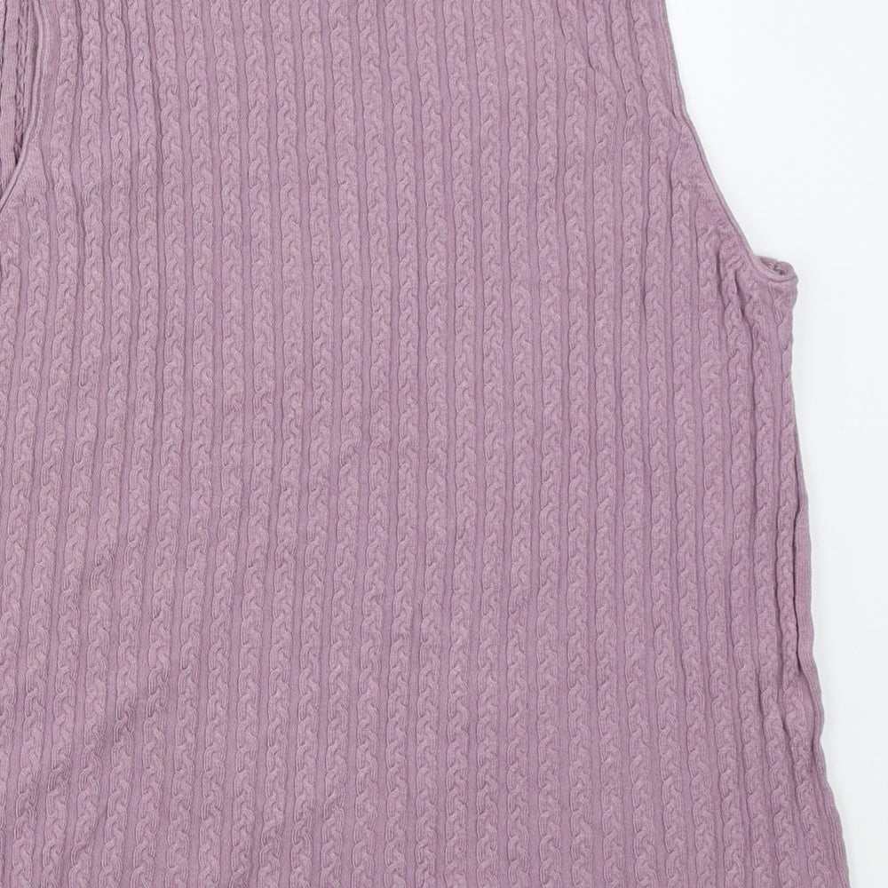 TU Womens Purple   Vest Jumper Size 18