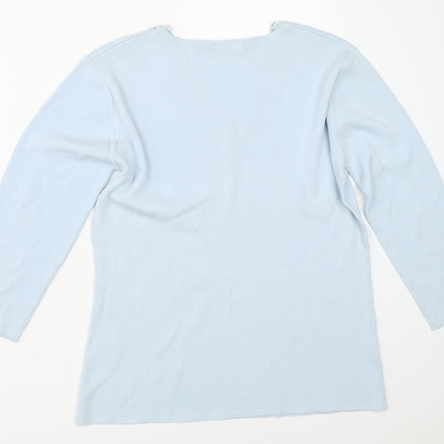 Debbie Morgan Womens Blue   Pullover Jumper Size L