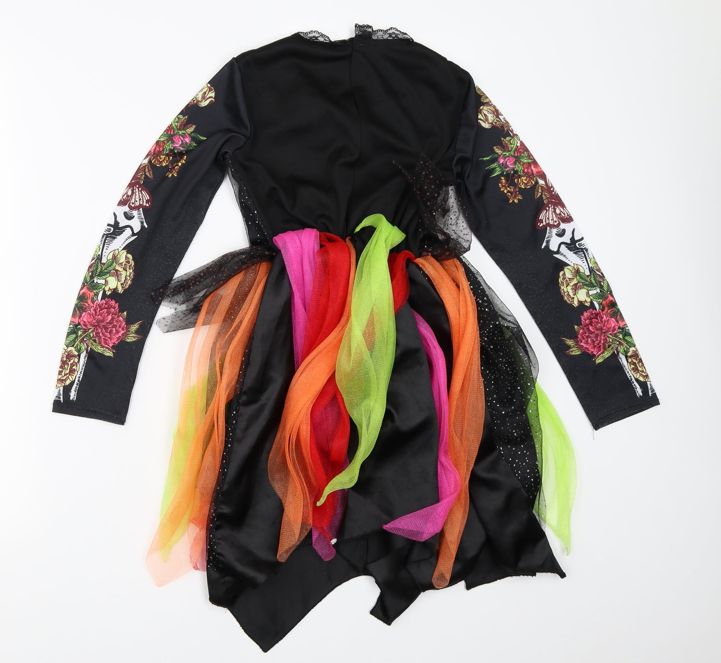 Preworn Girls Black   Tutu Dress  Size 8-9 Years  - halloween costume