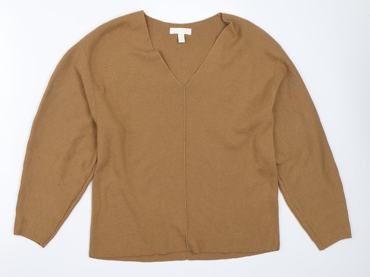 H&M Womens Brown Pullover Jumper Size S