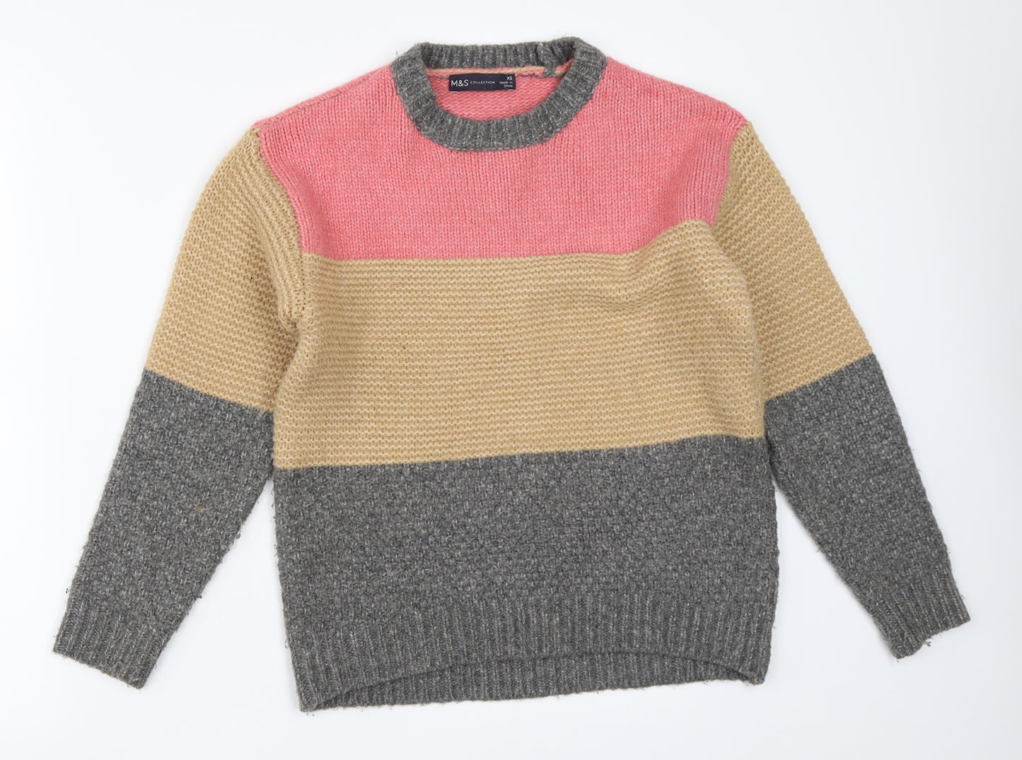 Marks and Spencer Womens Grey   Pullover Jumper Size XS