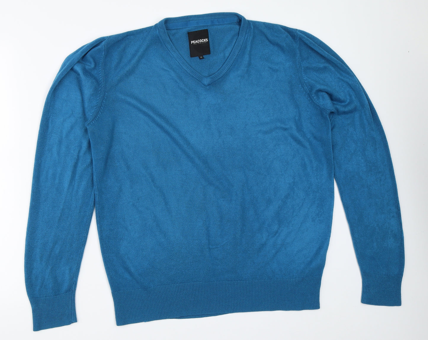 Peacocks Mens Blue   Pullover Jumper Size M