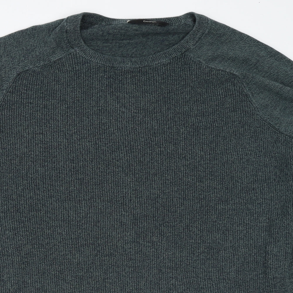 George Mens Green   Pullover Jumper Size XL