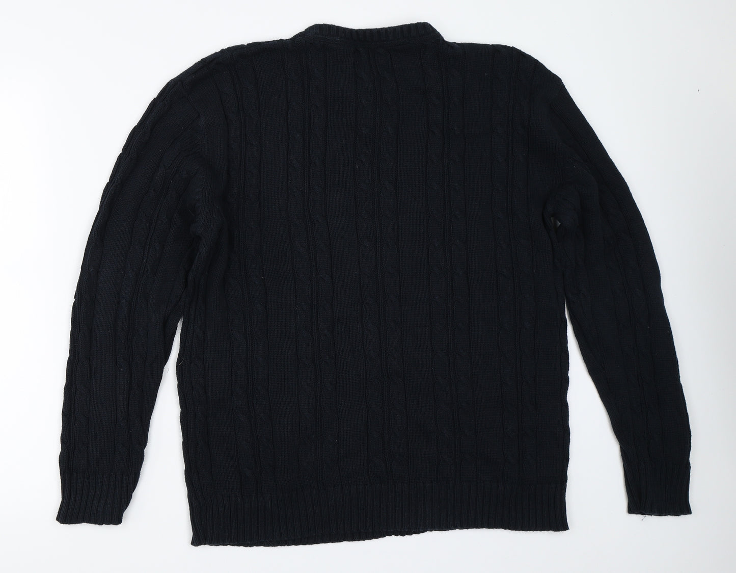 Avenue Mens Blue   Pullover Jumper Size L