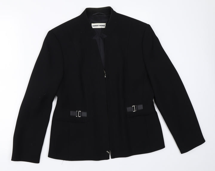 Gerry Weber Womens Black Jacket Blazer Size 10