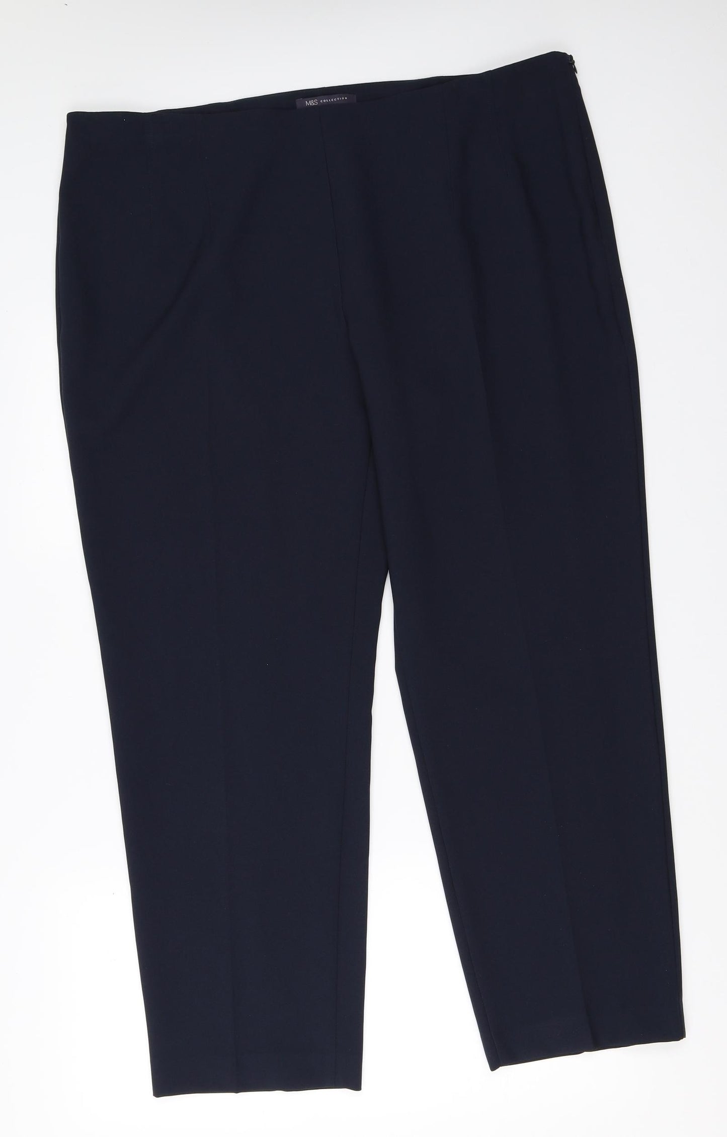 Marks and Spencer Womens Blue   Trousers  Size 20 L28 in