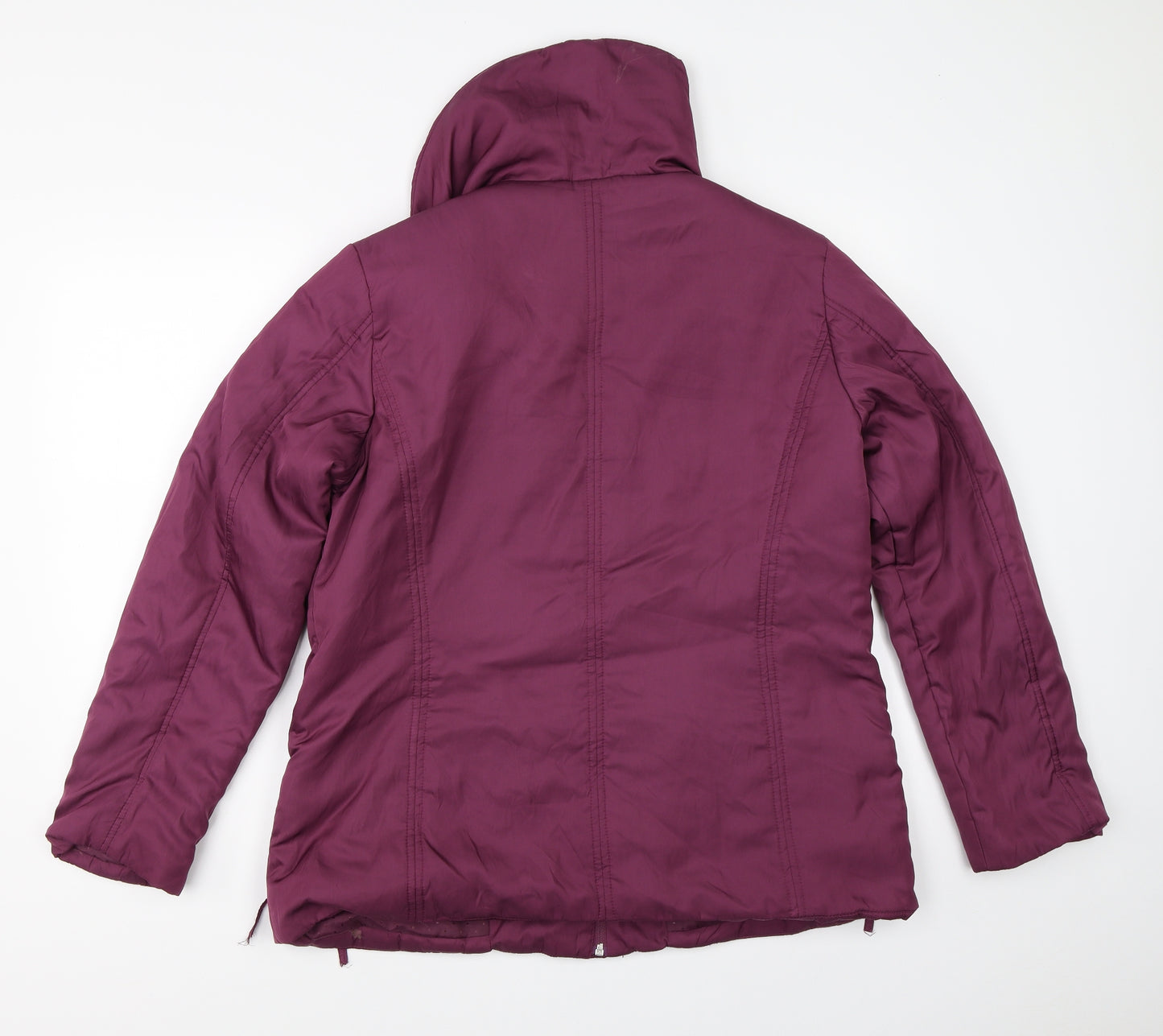 Klass Womens Purple   Overcoat Coat Size M