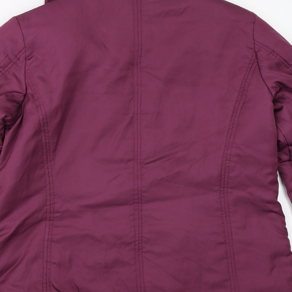 Klass Womens Purple   Overcoat Coat Size M