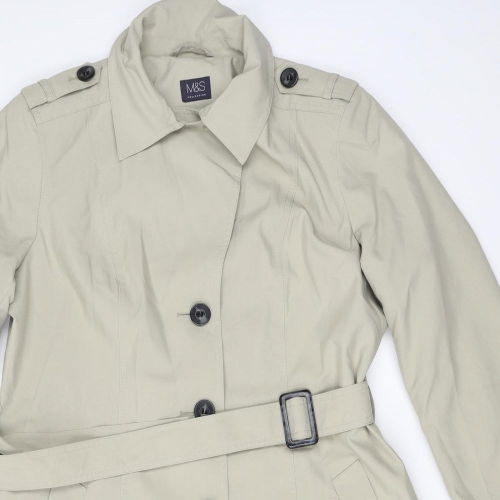 Marks and Spencer Womens Beige   Trench Coat Coat Size 16