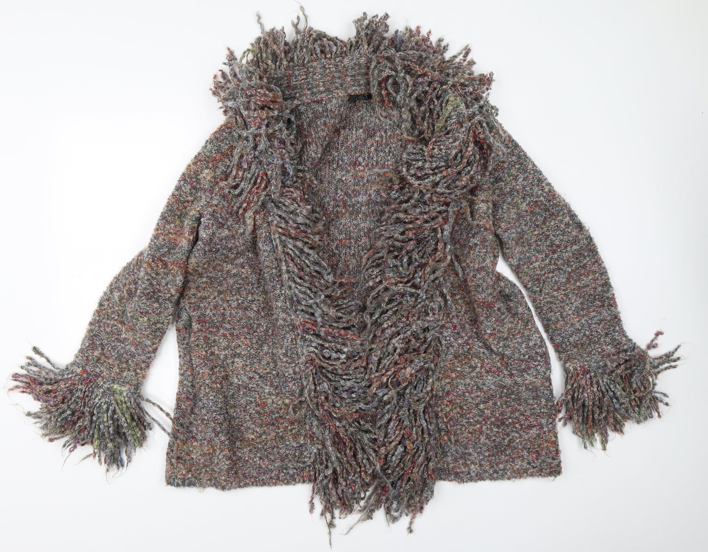 BM Womens Grey   Cardigan Jumper Size L