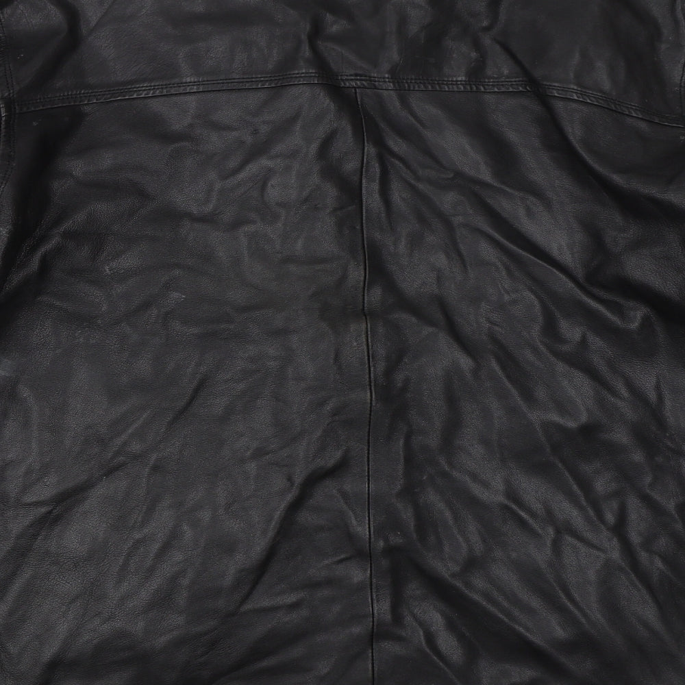 MDK Mens Black   Overcoat Coat Size 3XL