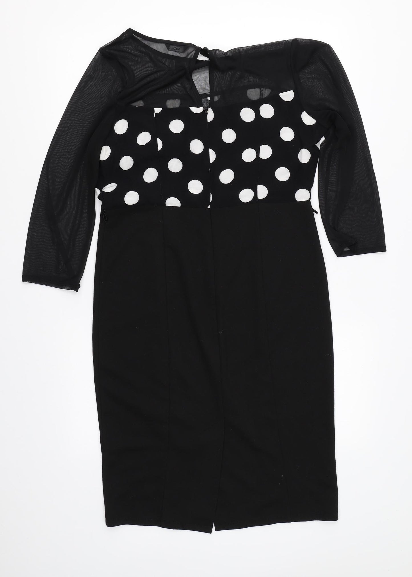 M&Co Womens Black   Bodycon  Size 12