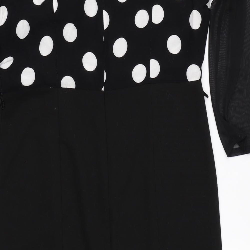 M&Co Womens Black   Bodycon  Size 12