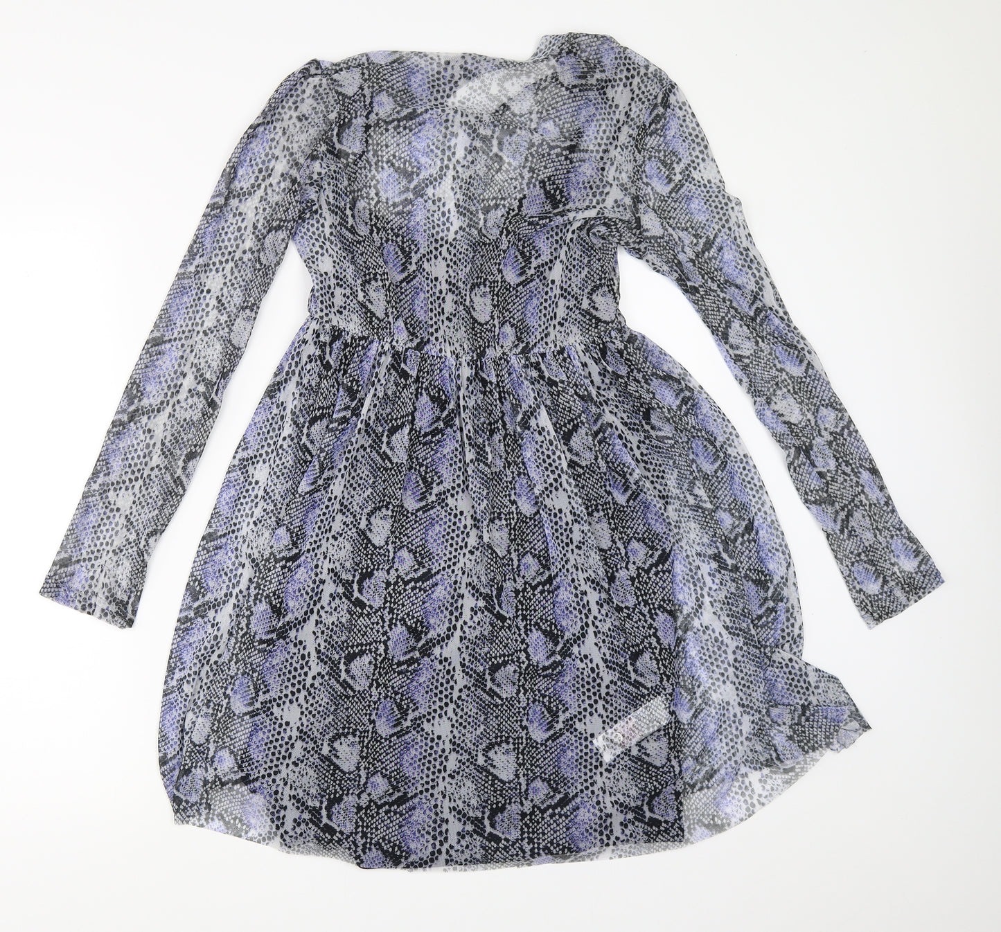 Primark Womens Blue Animal Print  Fit & Flare  Size 8