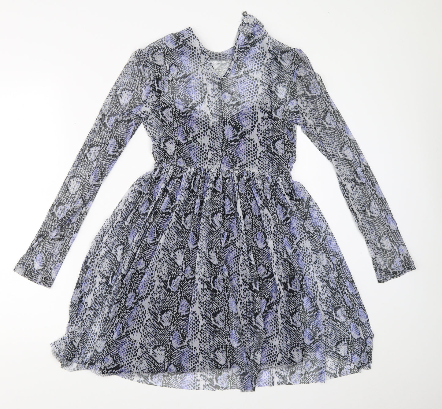 Primark Womens Blue Animal Print  Fit & Flare  Size 8