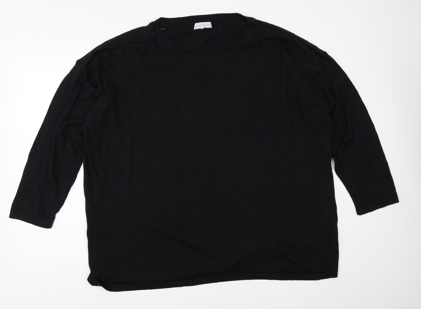 Rogers & Rogers Womens Black   Pullover Jumper Size 28