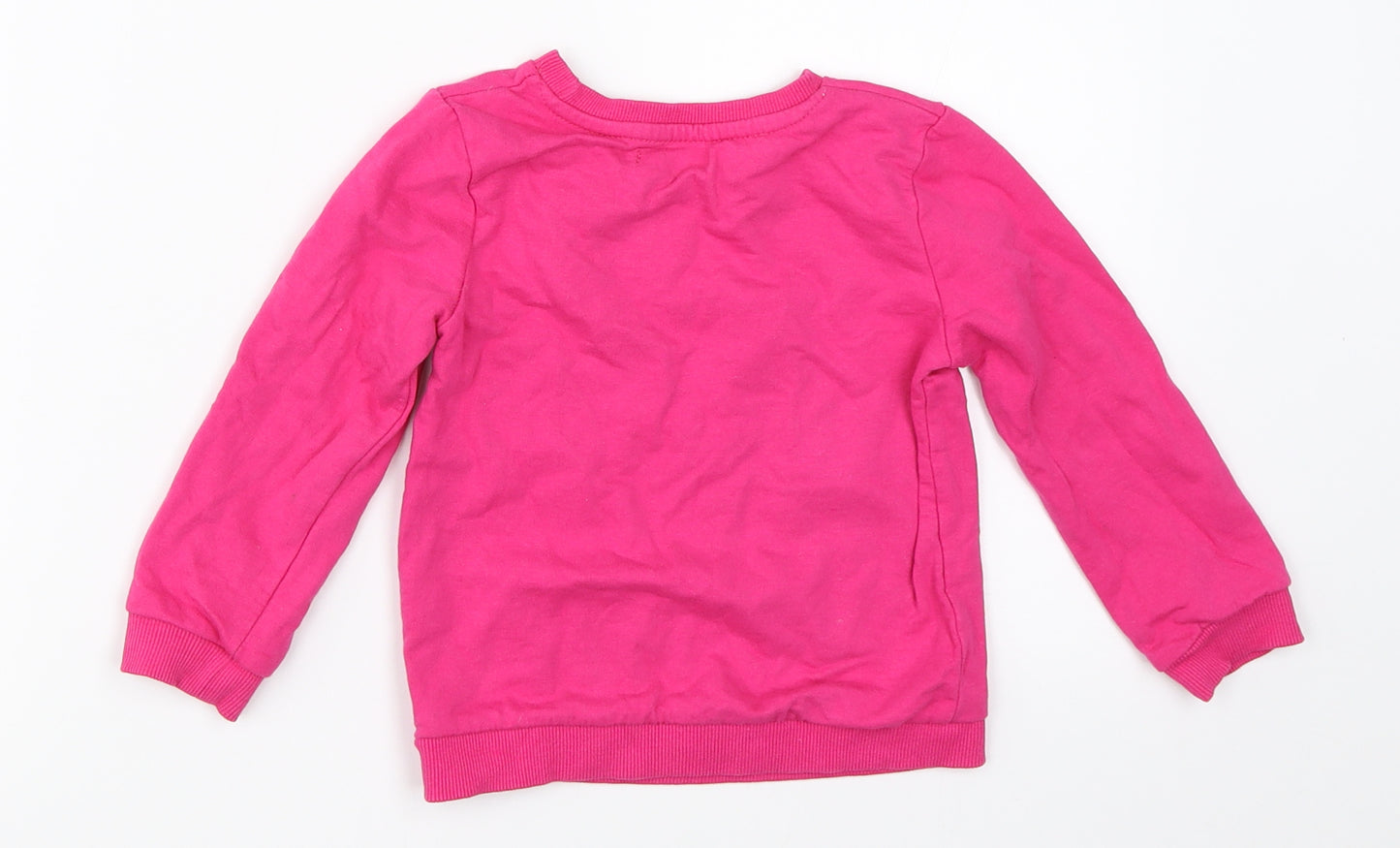 Pep&Co Girls Pink   Pullover Jumper Size 18-24 Months